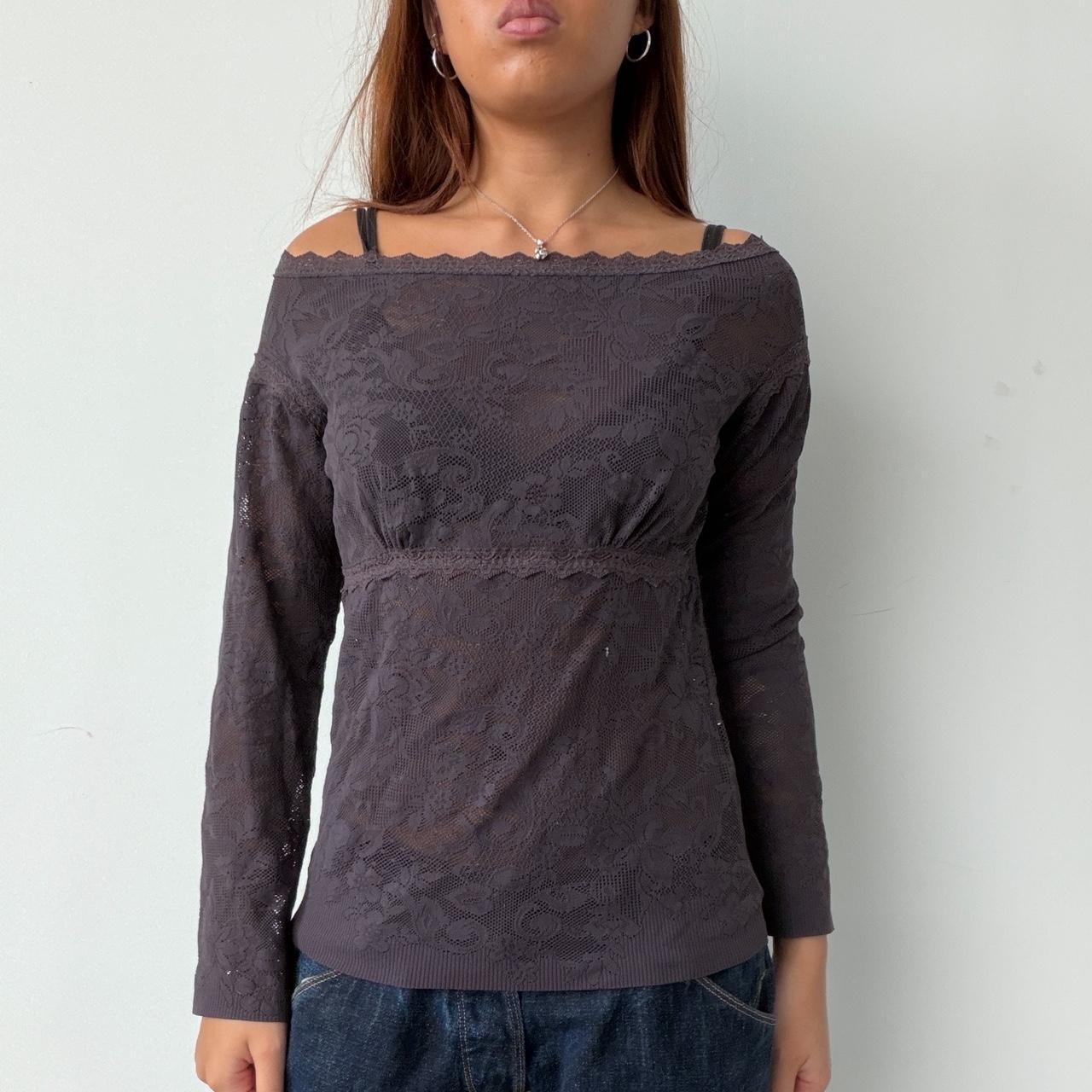 Vintage Dark Purple Lace