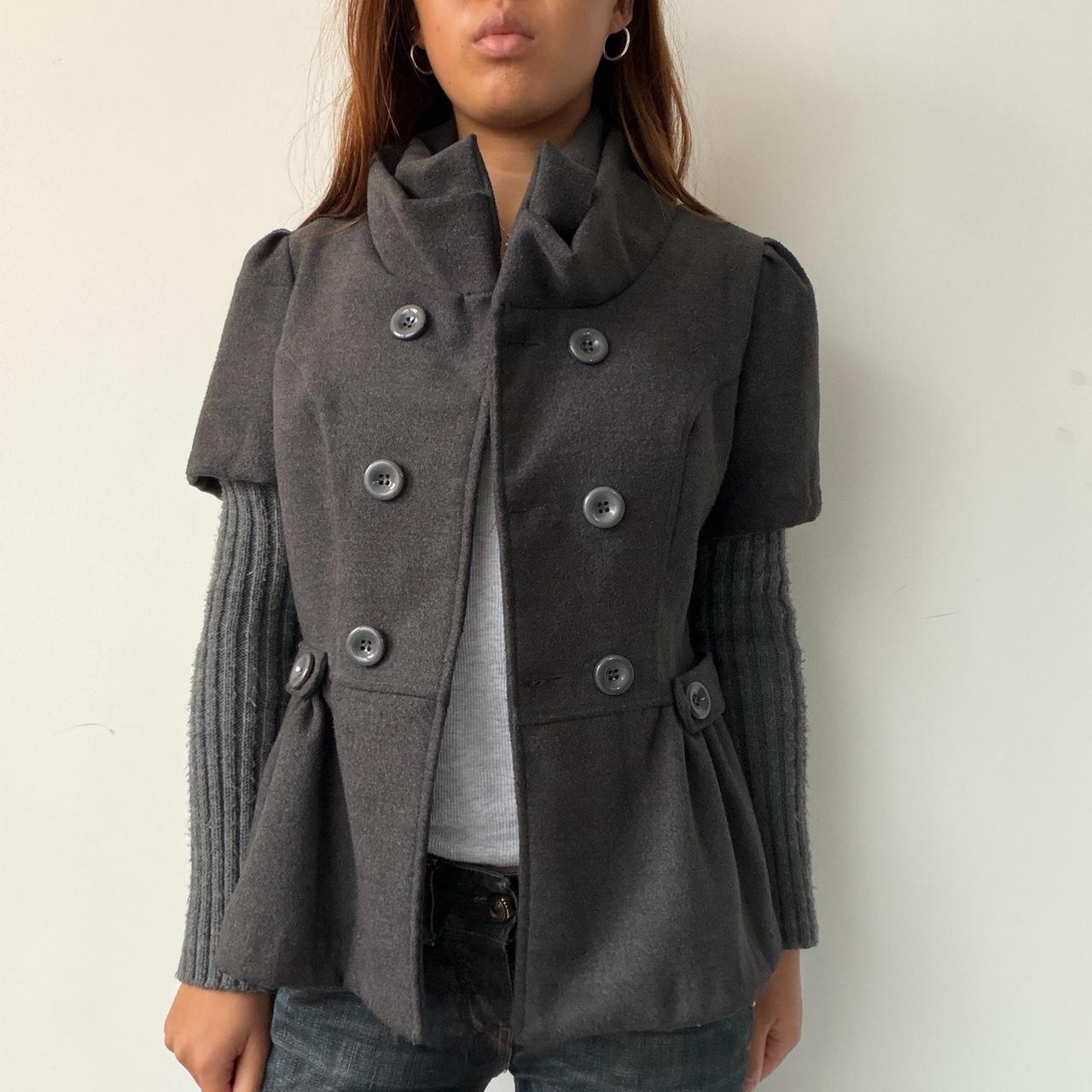 Vintage Grey Peacoat