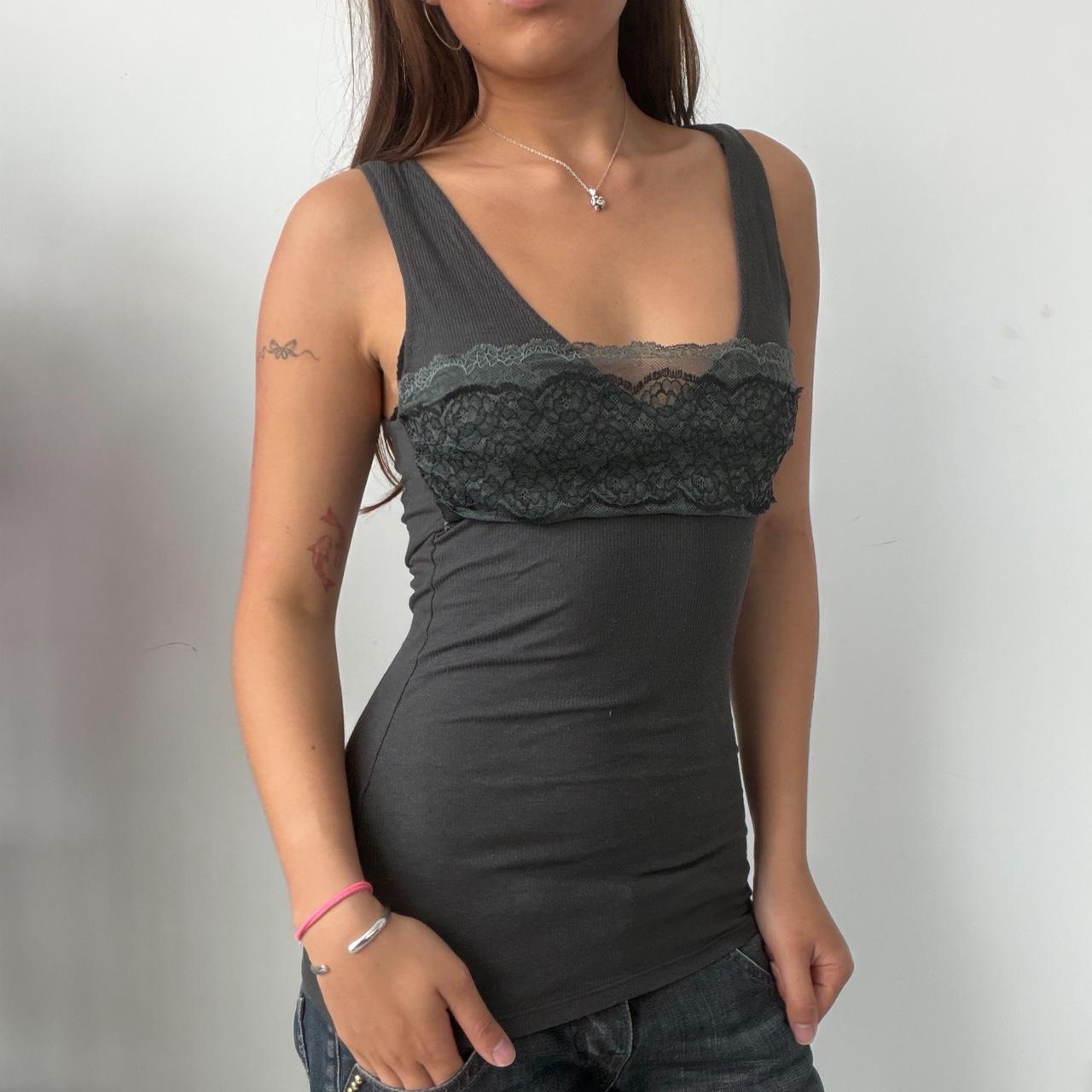 Vintage Grey Knit Cami