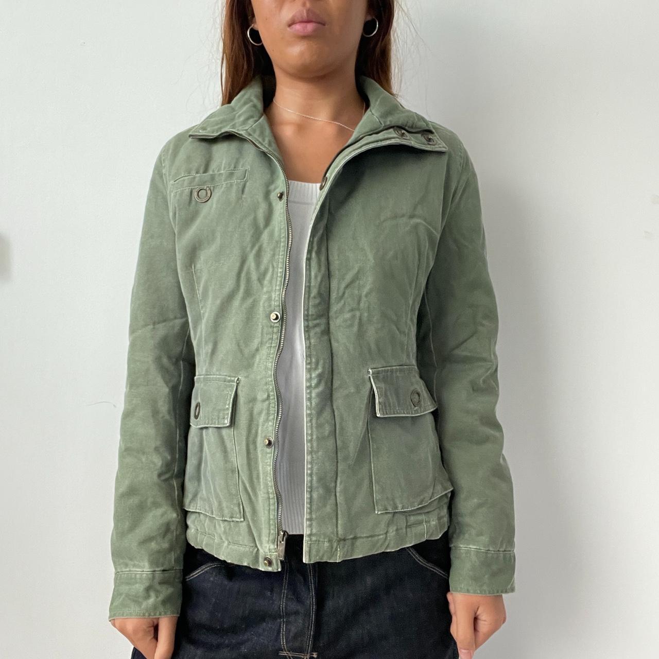 Vintage Khaki Padded Jacket