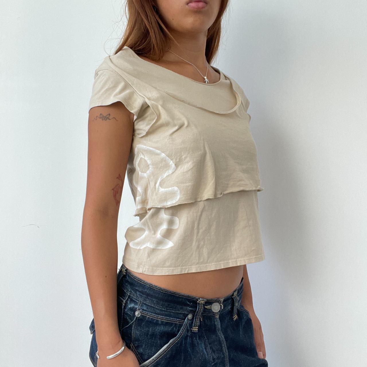 Vintage Beige Layered Top