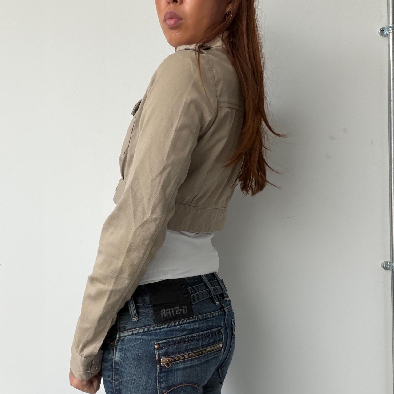 Vintage Beige Bolero Jacket