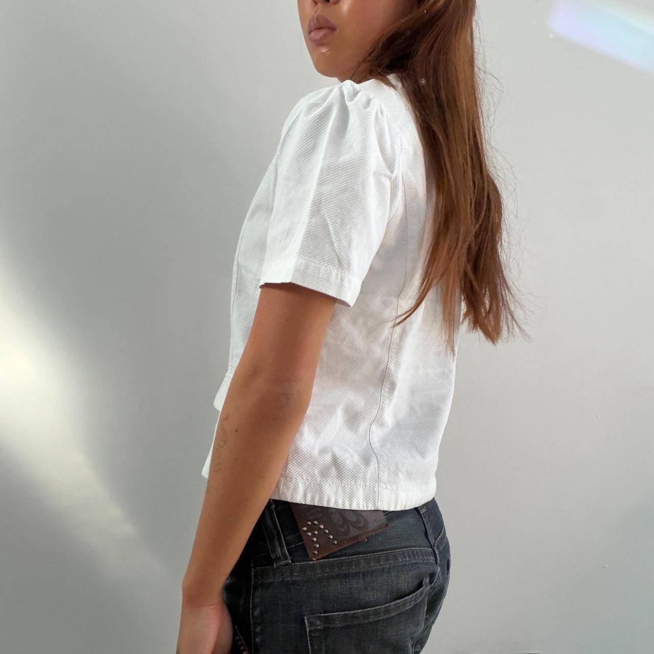 Vintage White Bolero Top