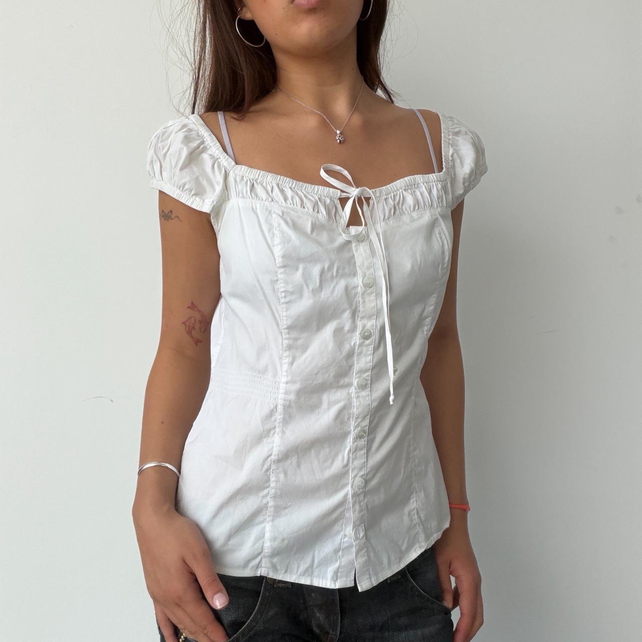 Vintage White Guess Top