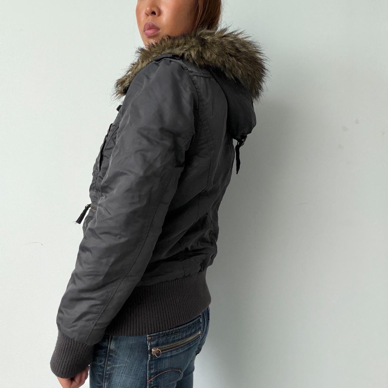 Vintage Grey Puffer Jacket