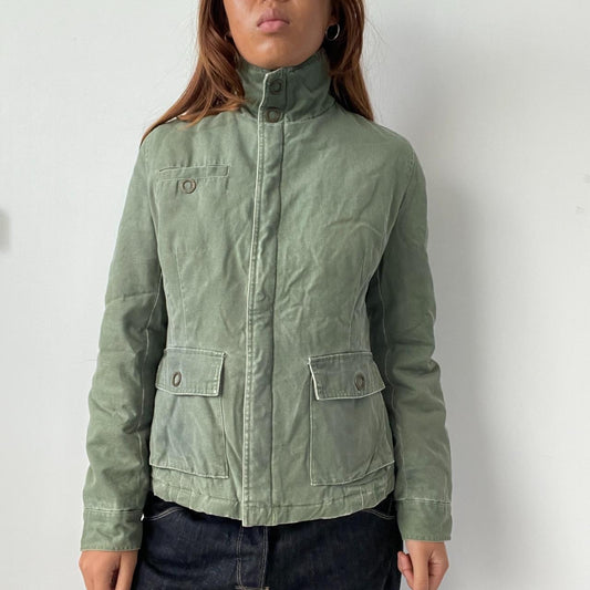 Vintage Khaki Padded Jacket