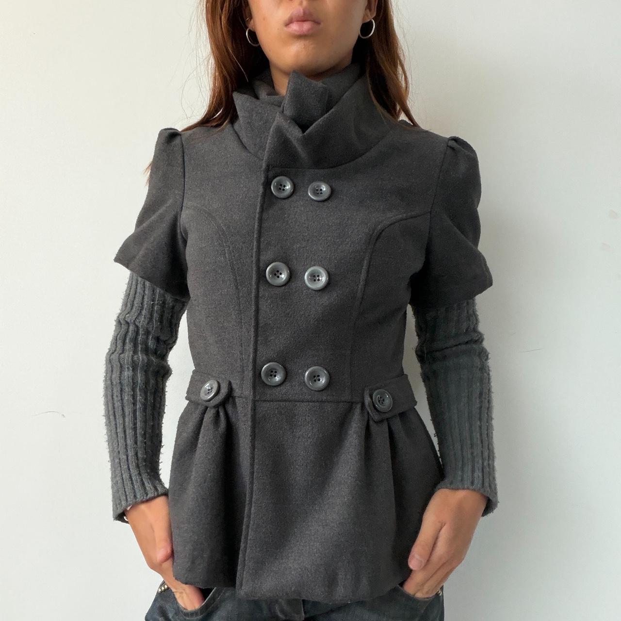 Vintage Grey Peacoat