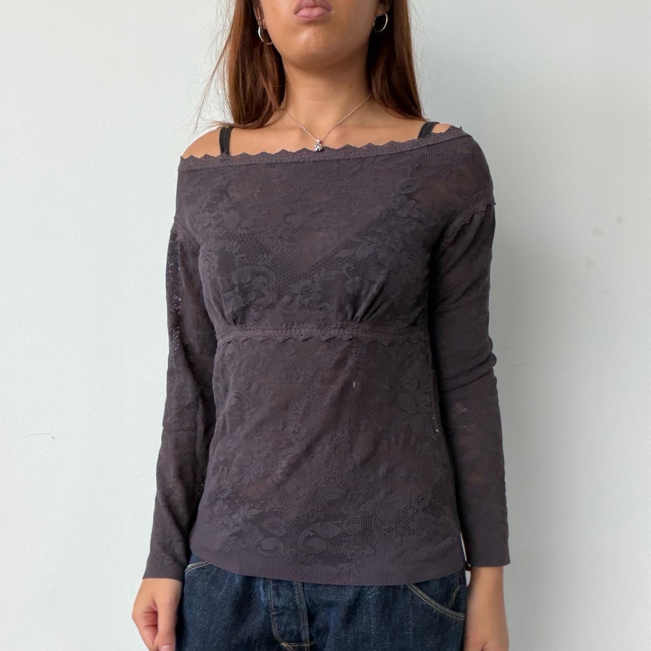 Vintage Dark Purple Lace