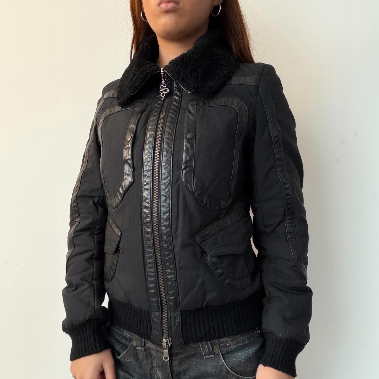 Vintage Leather Zip Up