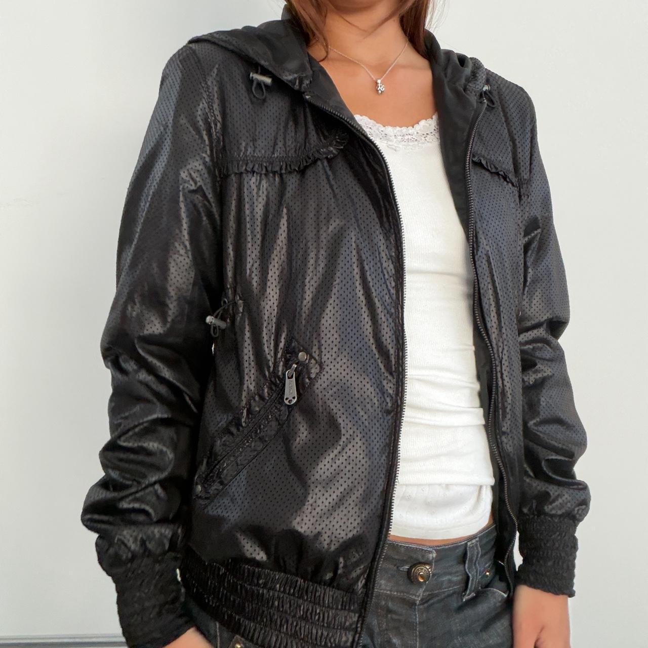 Vintage Black Hooded Jacket