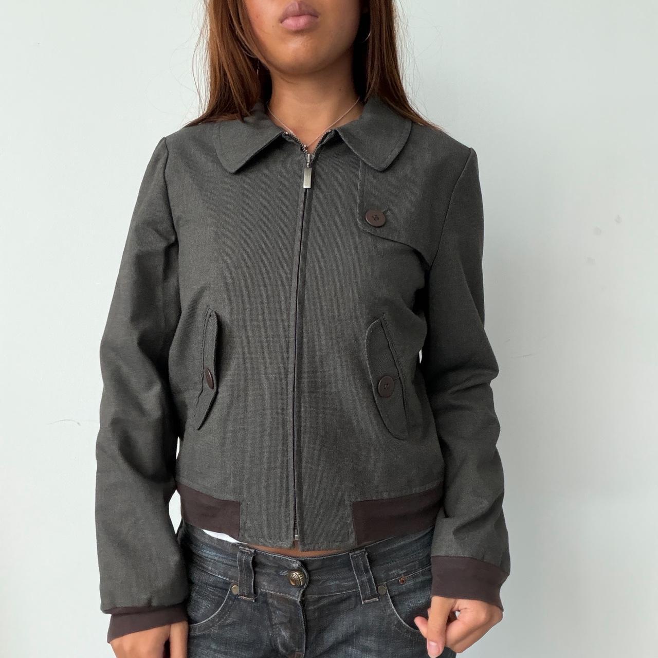 Vintage Grey Collared Jacket