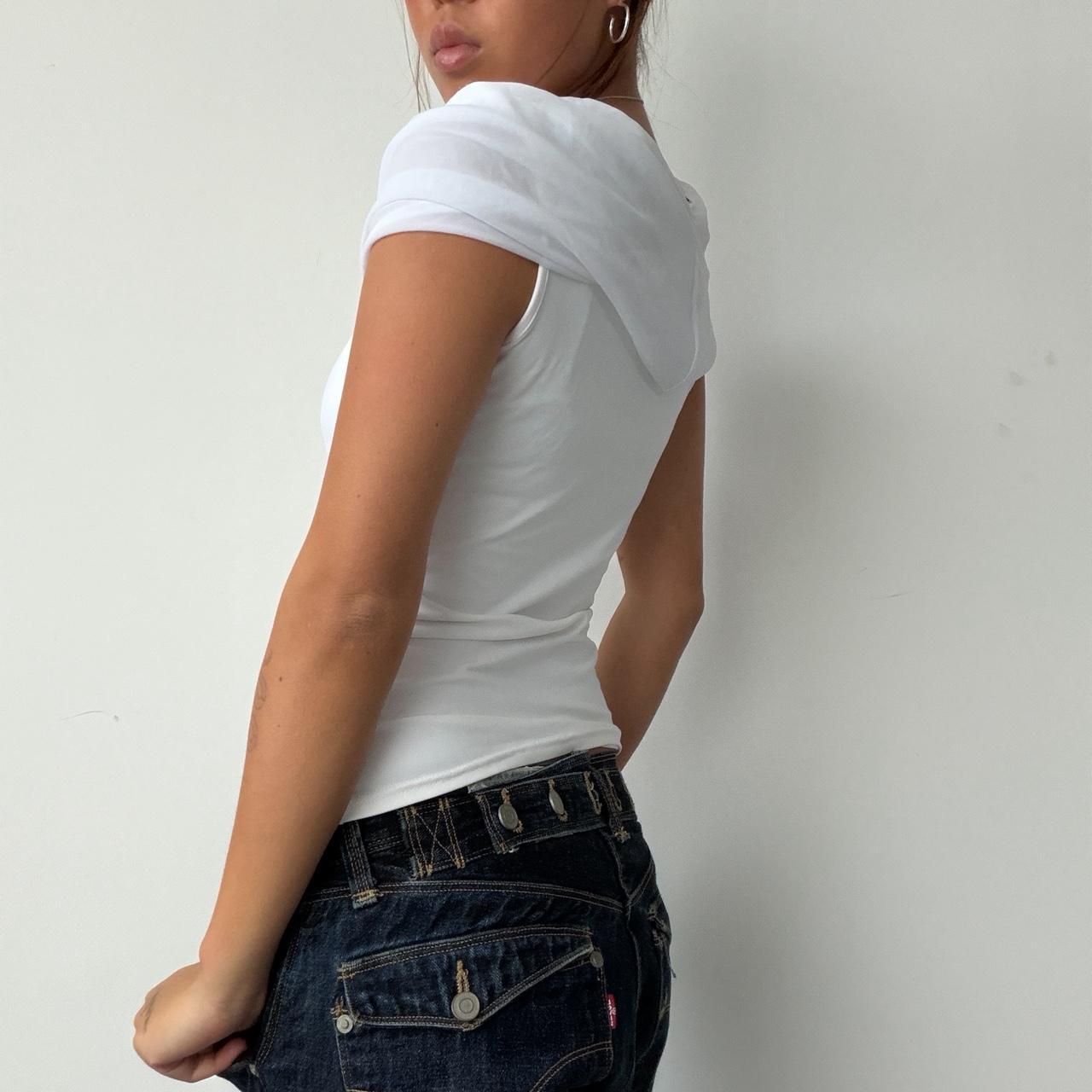 Vintage White Off-The-Shoulder Top