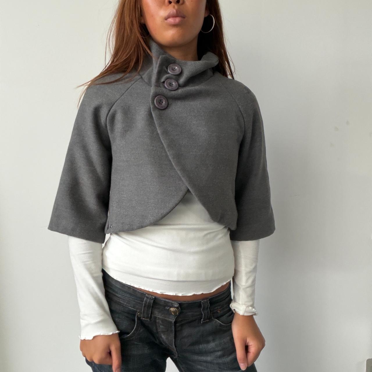 Vintage Grey Knit Bolero