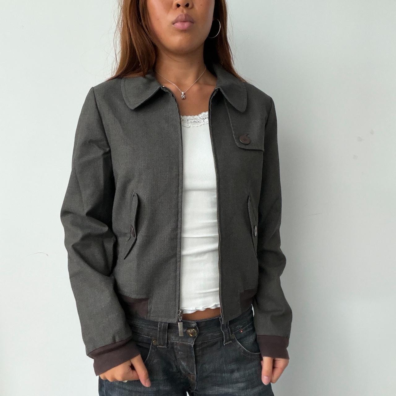 Vintage Grey Collared Jacket