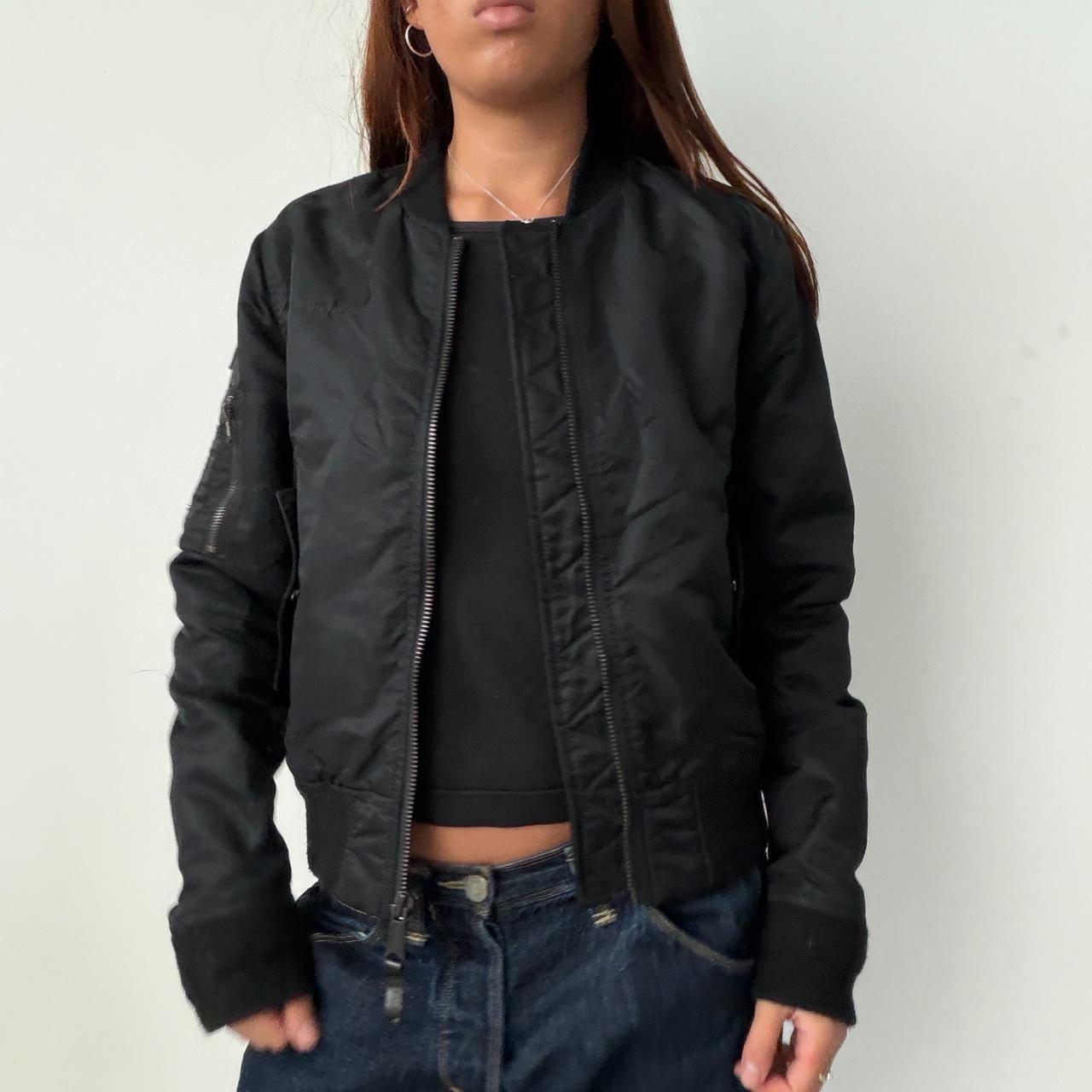 Vintage Black Bomber Jacket
