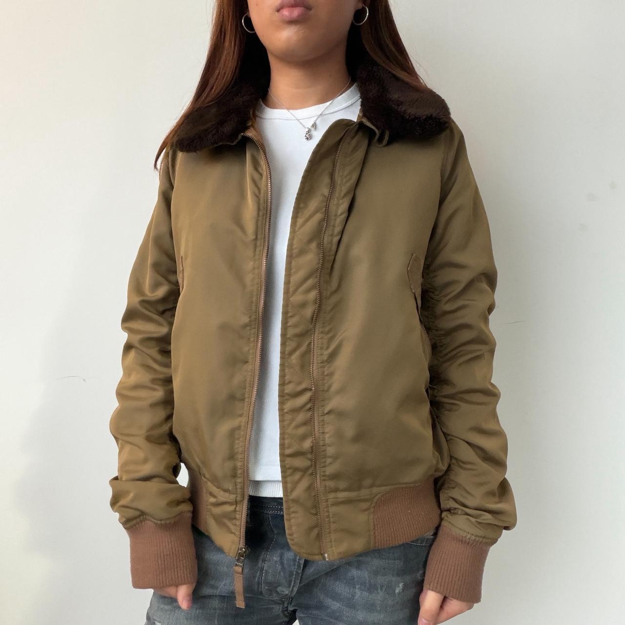 Vintage Beige Comtpoir Des Cotoinners Bomber Jacket