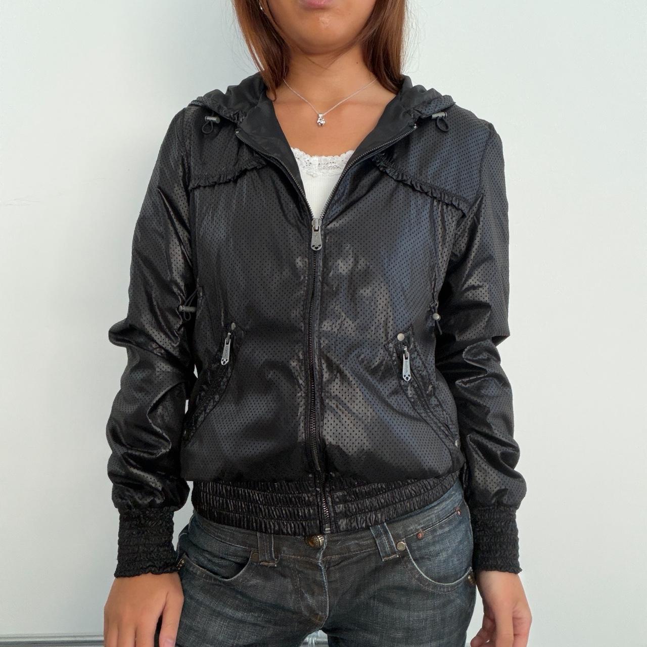 Vintage Black Hooded Jacket