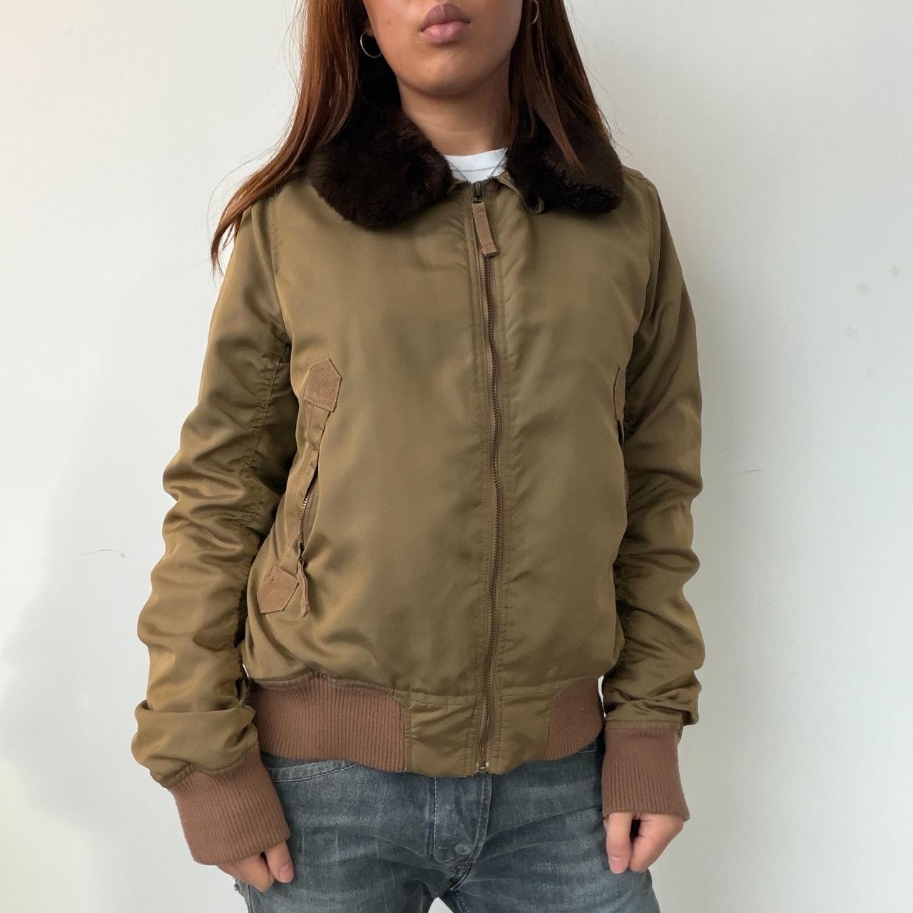 Vintage Beige Comtpoir Des Cotoinners Bomber Jacket