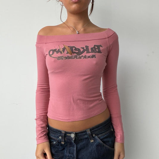 Vintage Pink Graphic Top