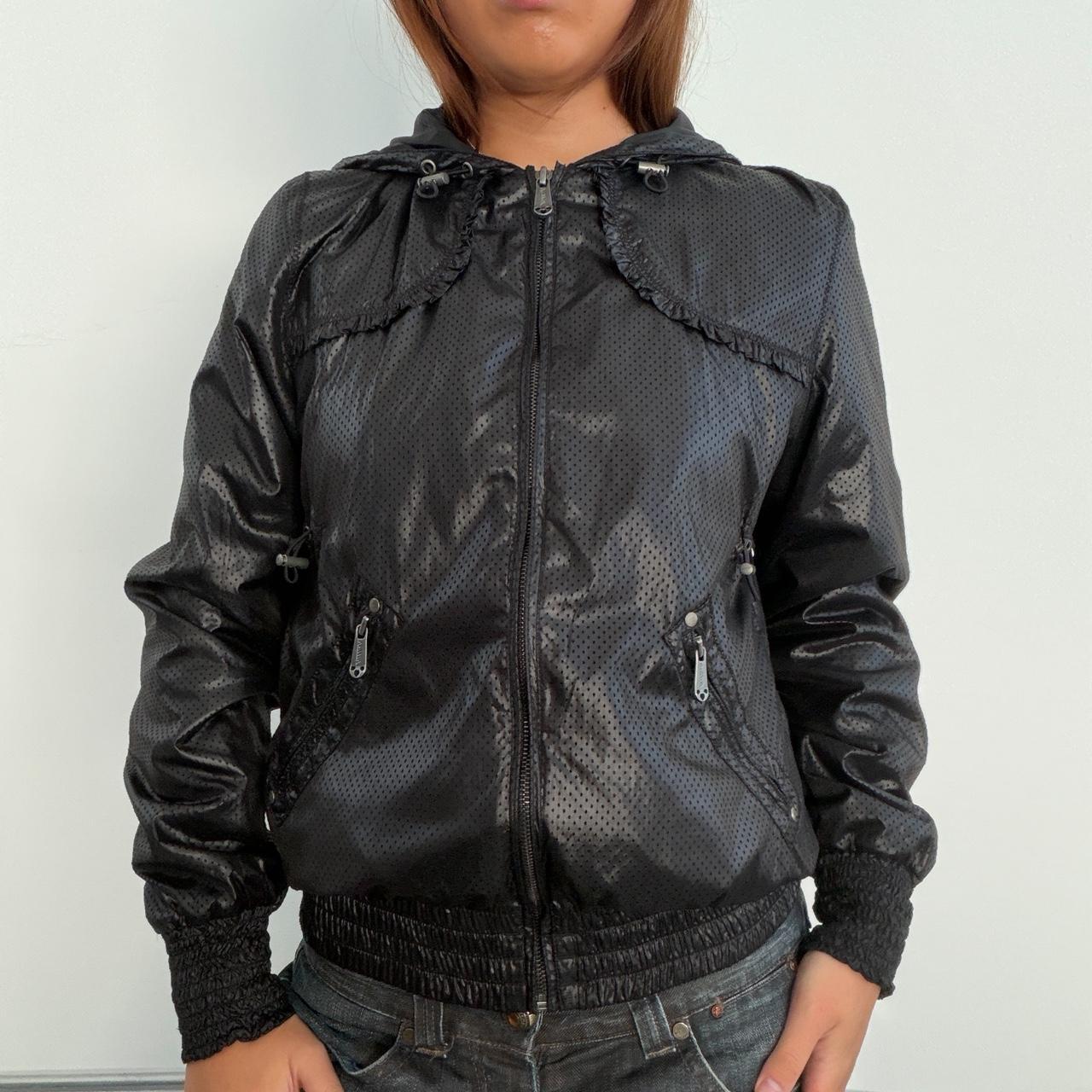 Vintage Black Hooded Jacket