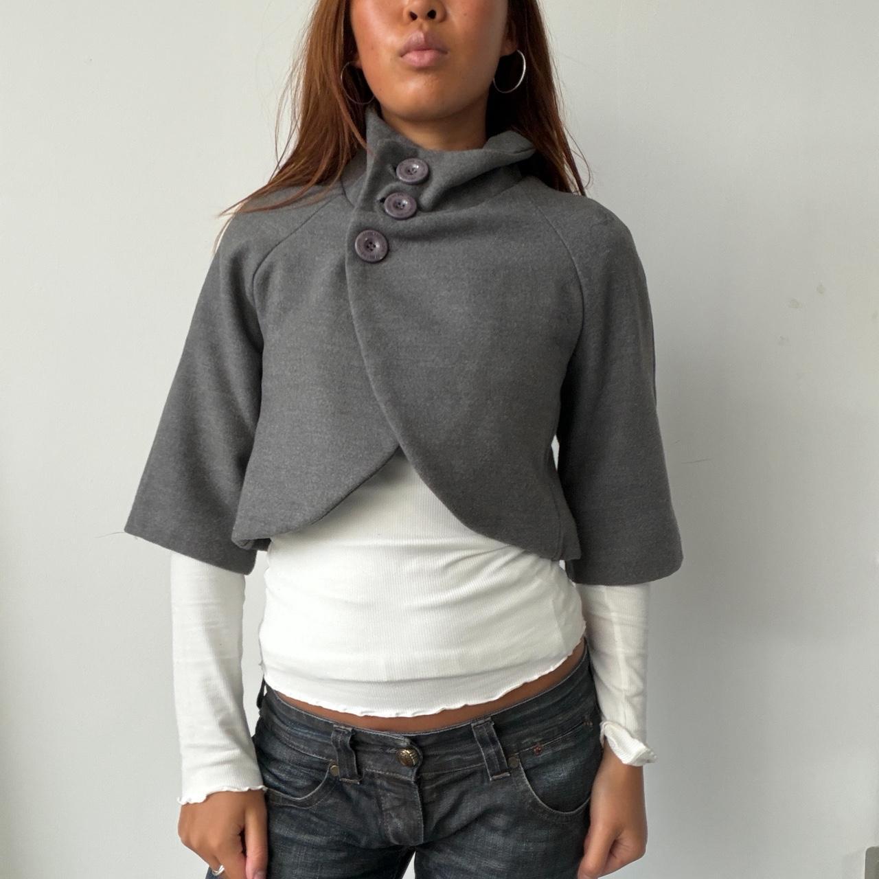 Vintage Grey Knit Bolero