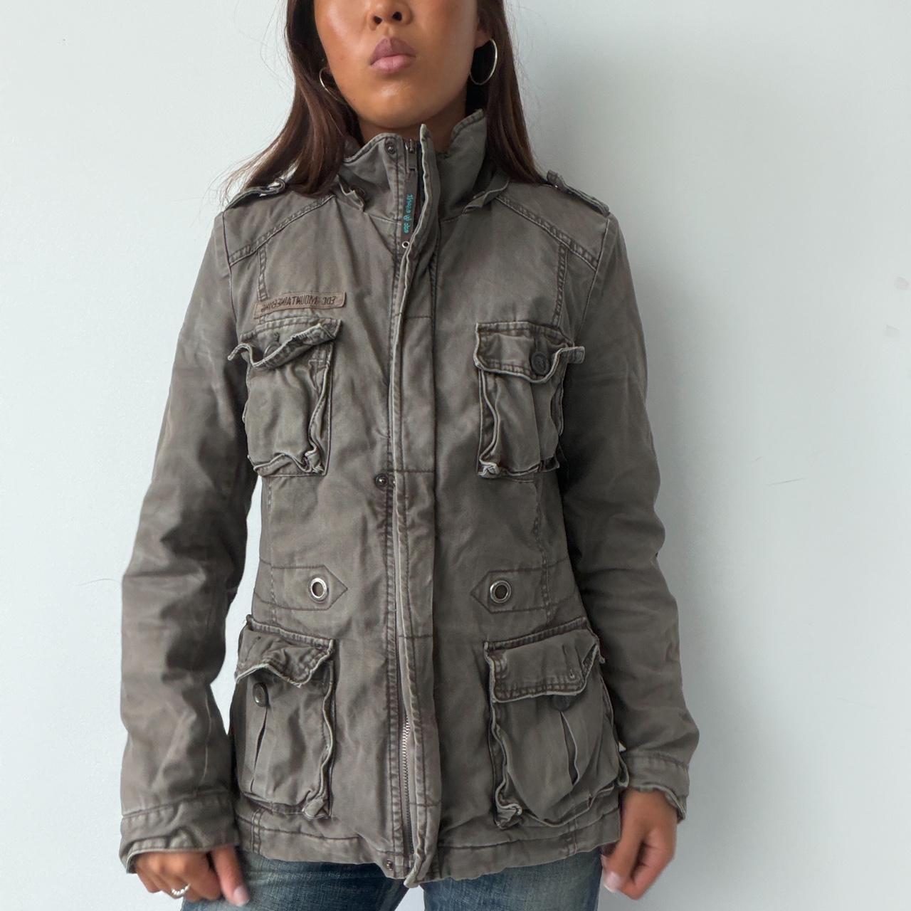 Vintage Khaki Utility Jacket