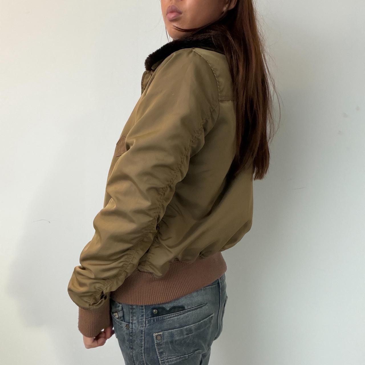 Vintage Beige Comtpoir Des Cotoinners Bomber Jacket