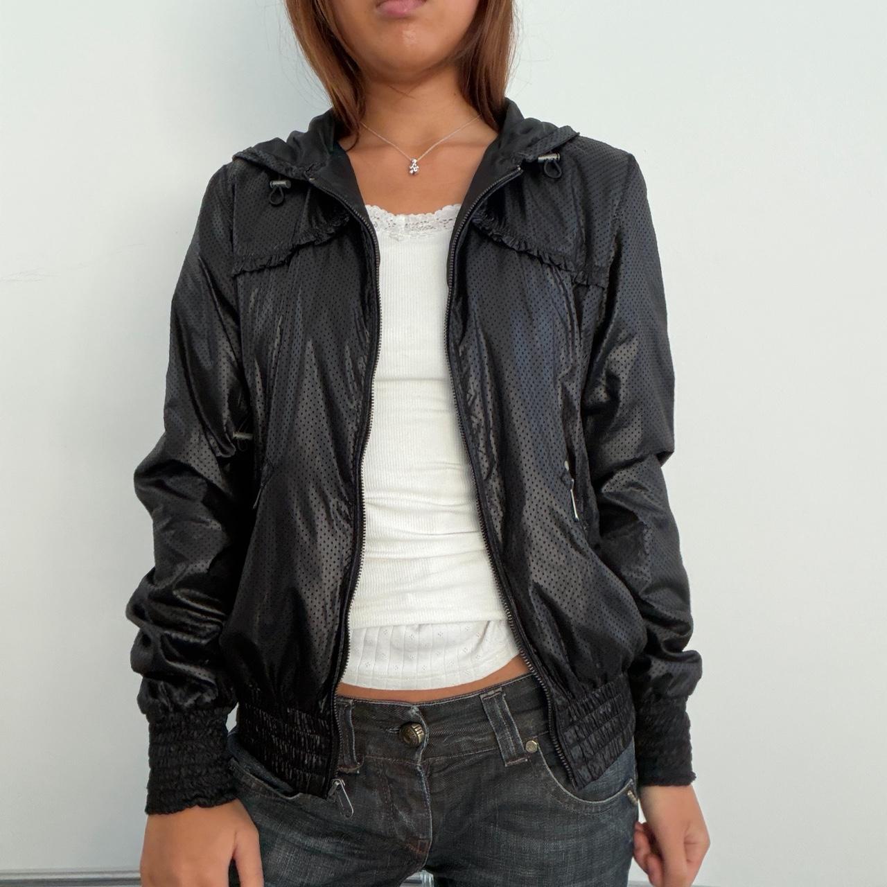 Vintage Black Hooded Jacket