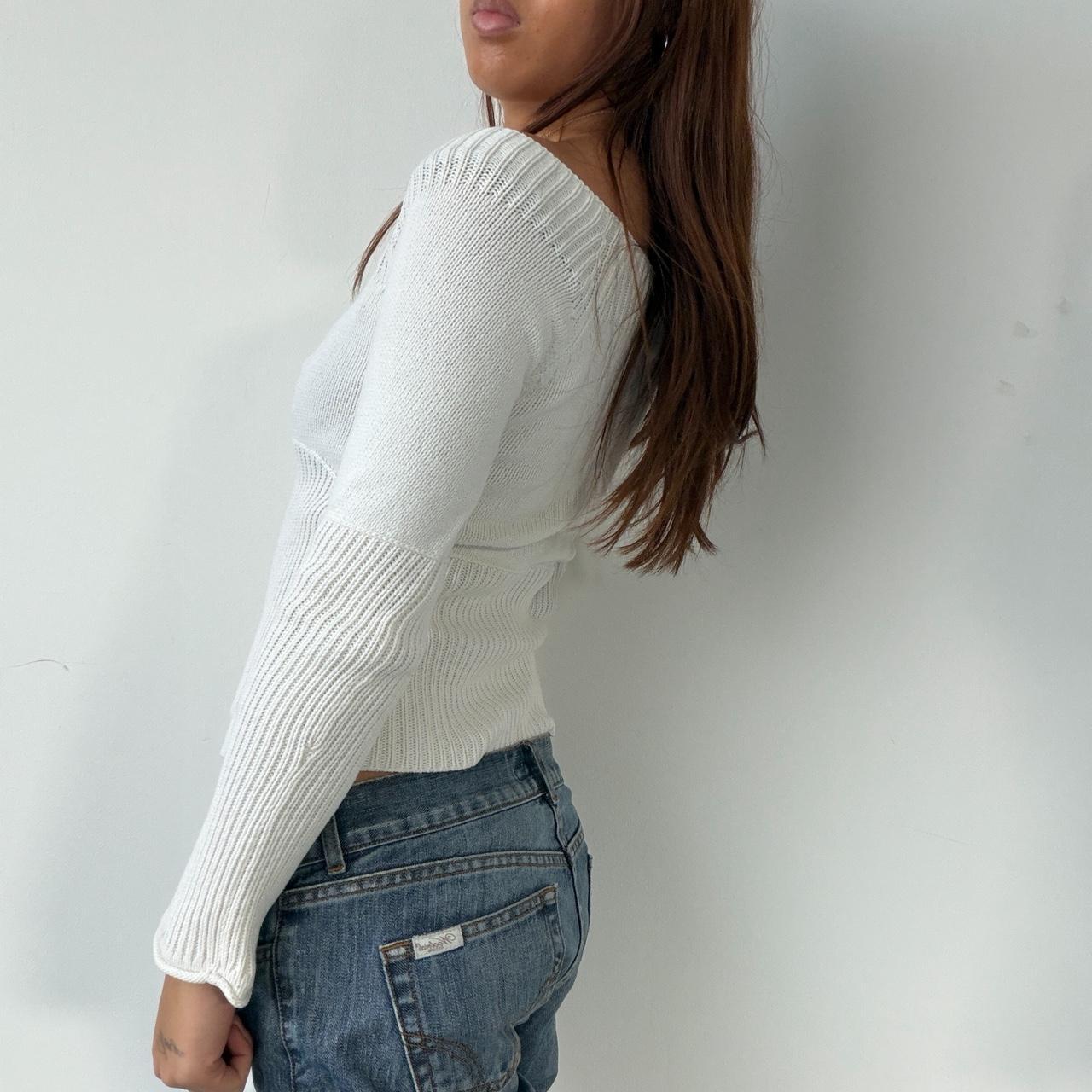 Vintage White Knit Jumper