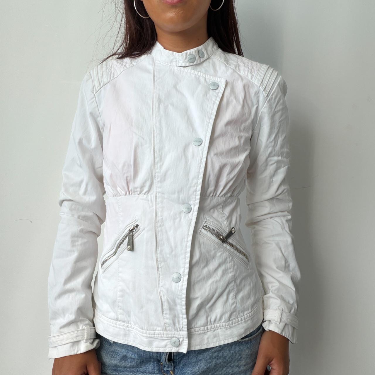 Vintage Diesel White Utility Jacket