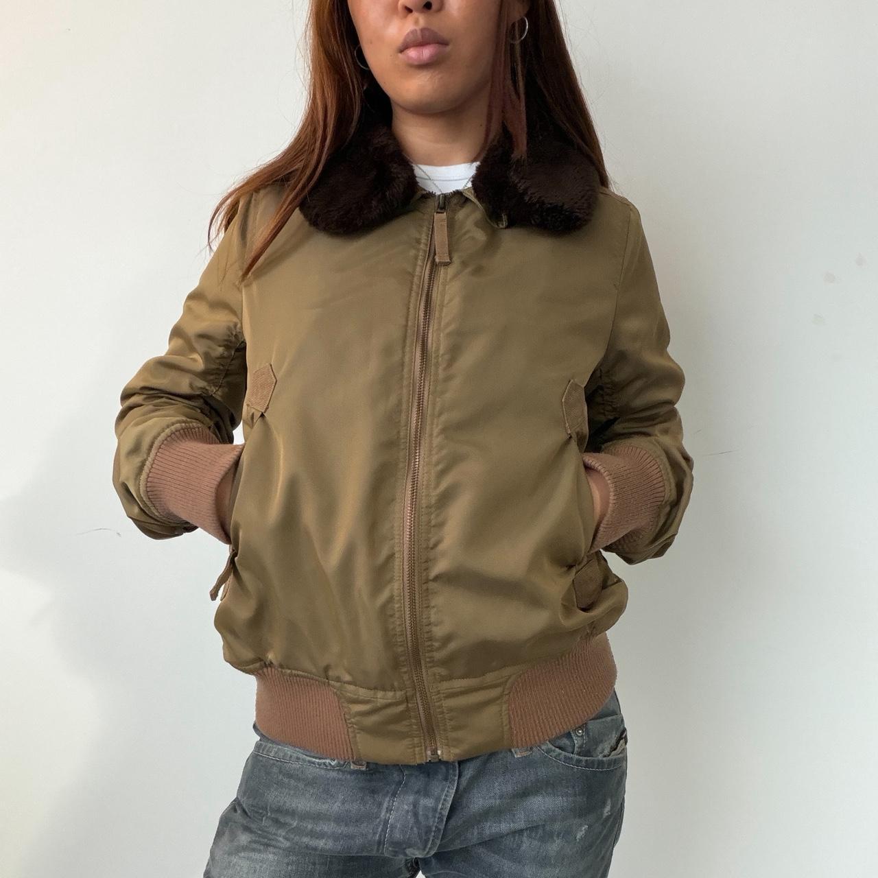 Vintage Beige Comtpoir Des Cotoinners Bomber Jacket
