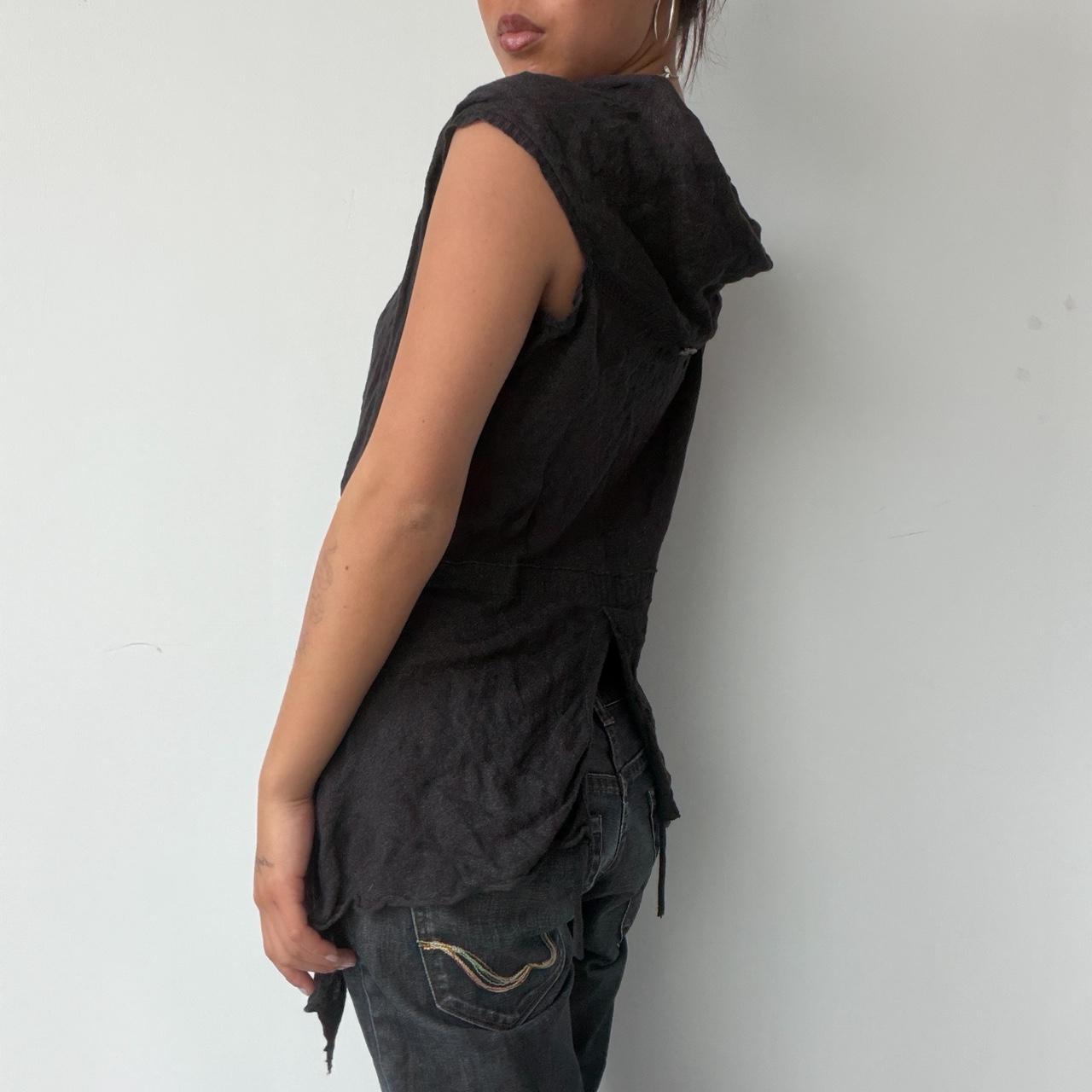 Vintage Cop Copine Dark Gray Top
