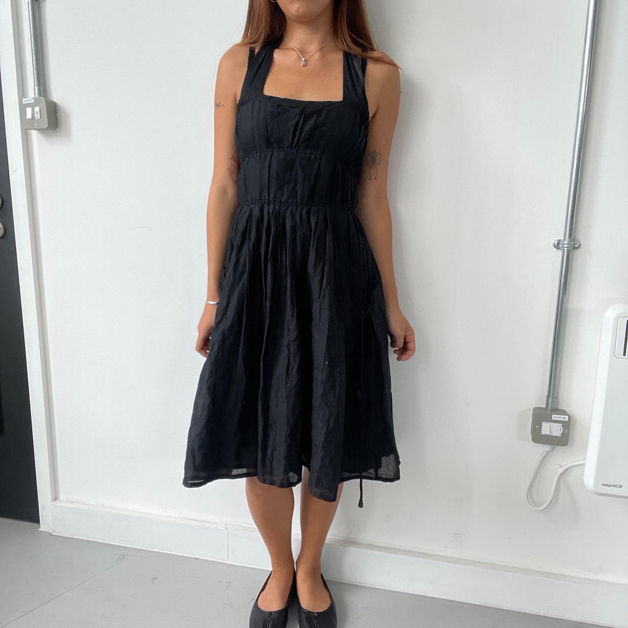 Vintage Black Midi Dress