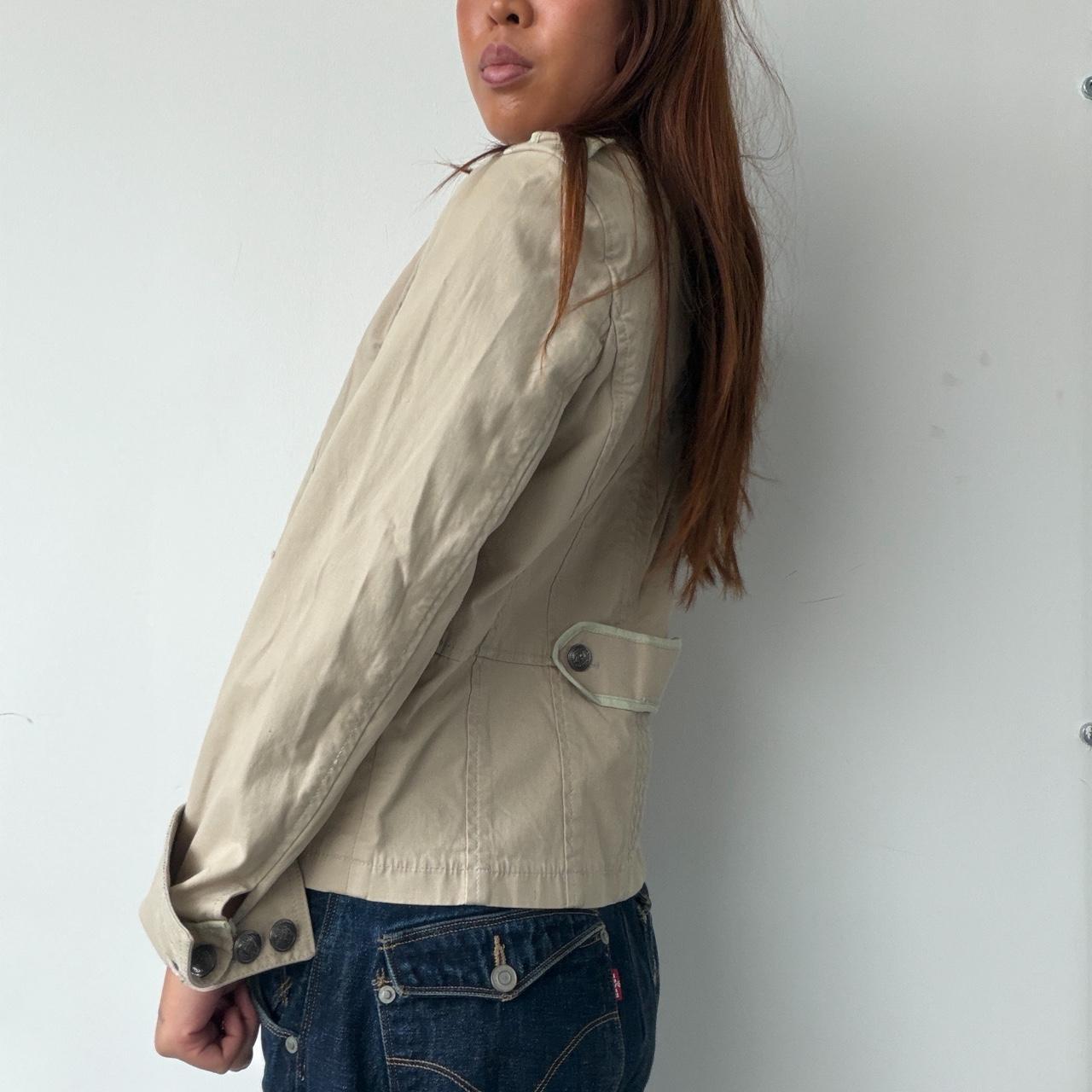 Vintage Beige Military Jacket