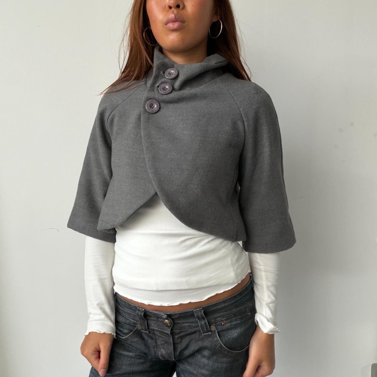Vintage Grey Knit Bolero