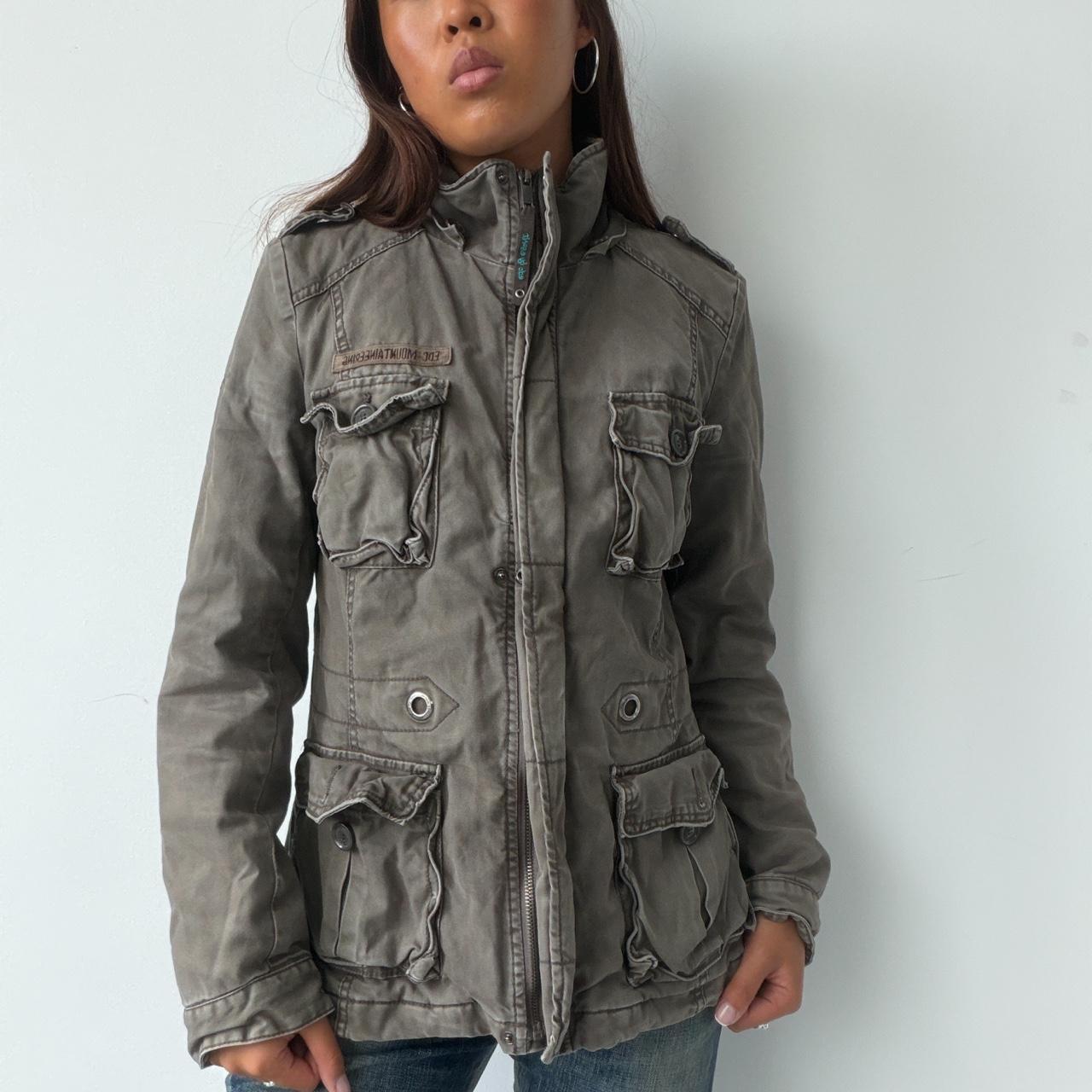 Vintage Khaki Utility Jacket