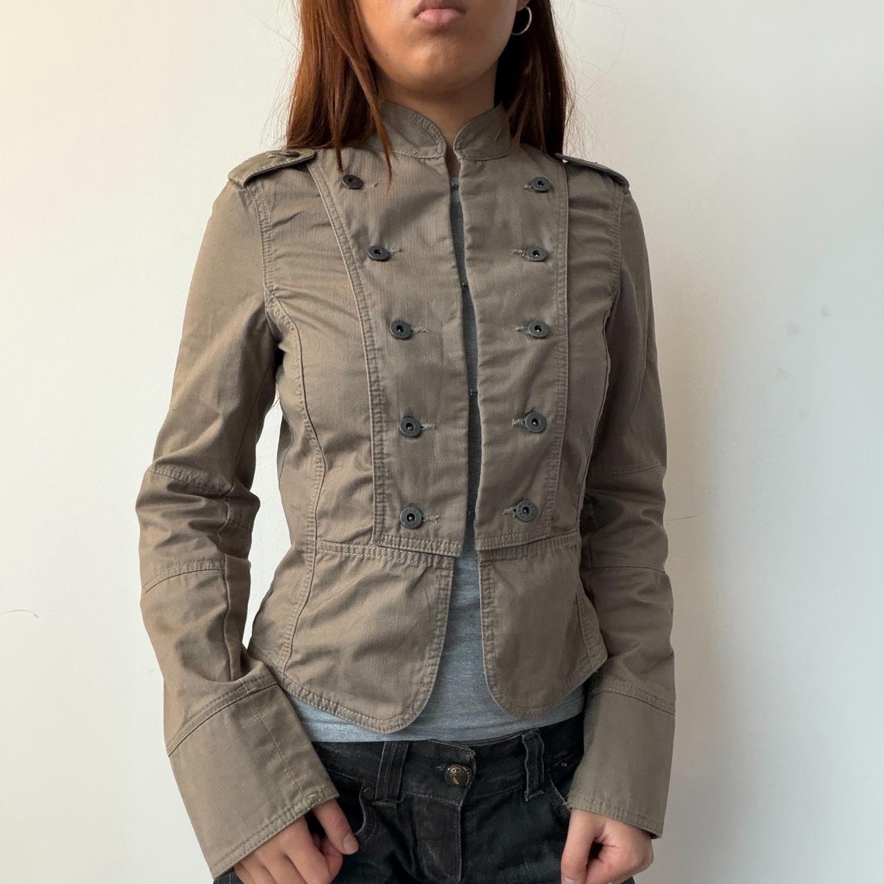 Vintage Beige Military Jacket