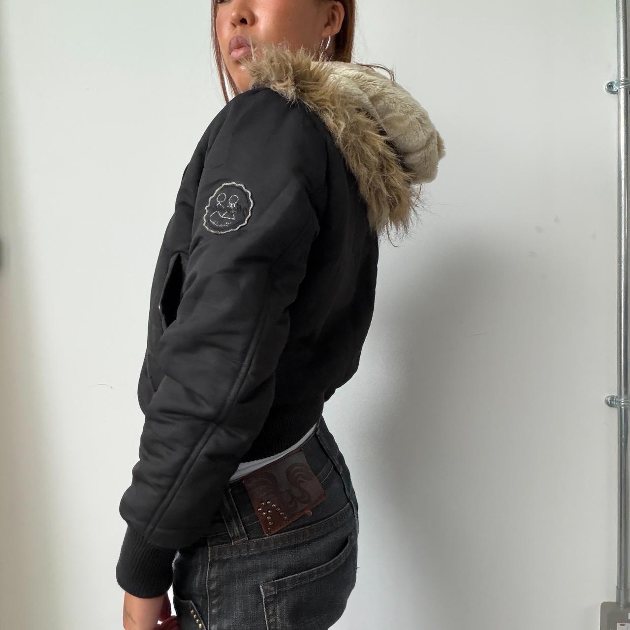 Vintage Black Hooded Jacket
