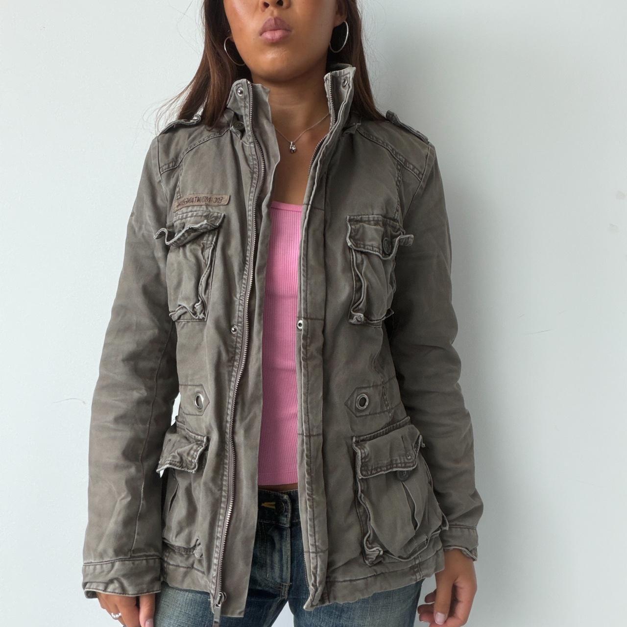Vintage Khaki Utility Jacket