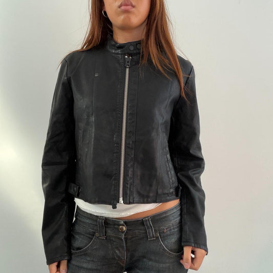 Vintage Black G STAR Leather Jacket