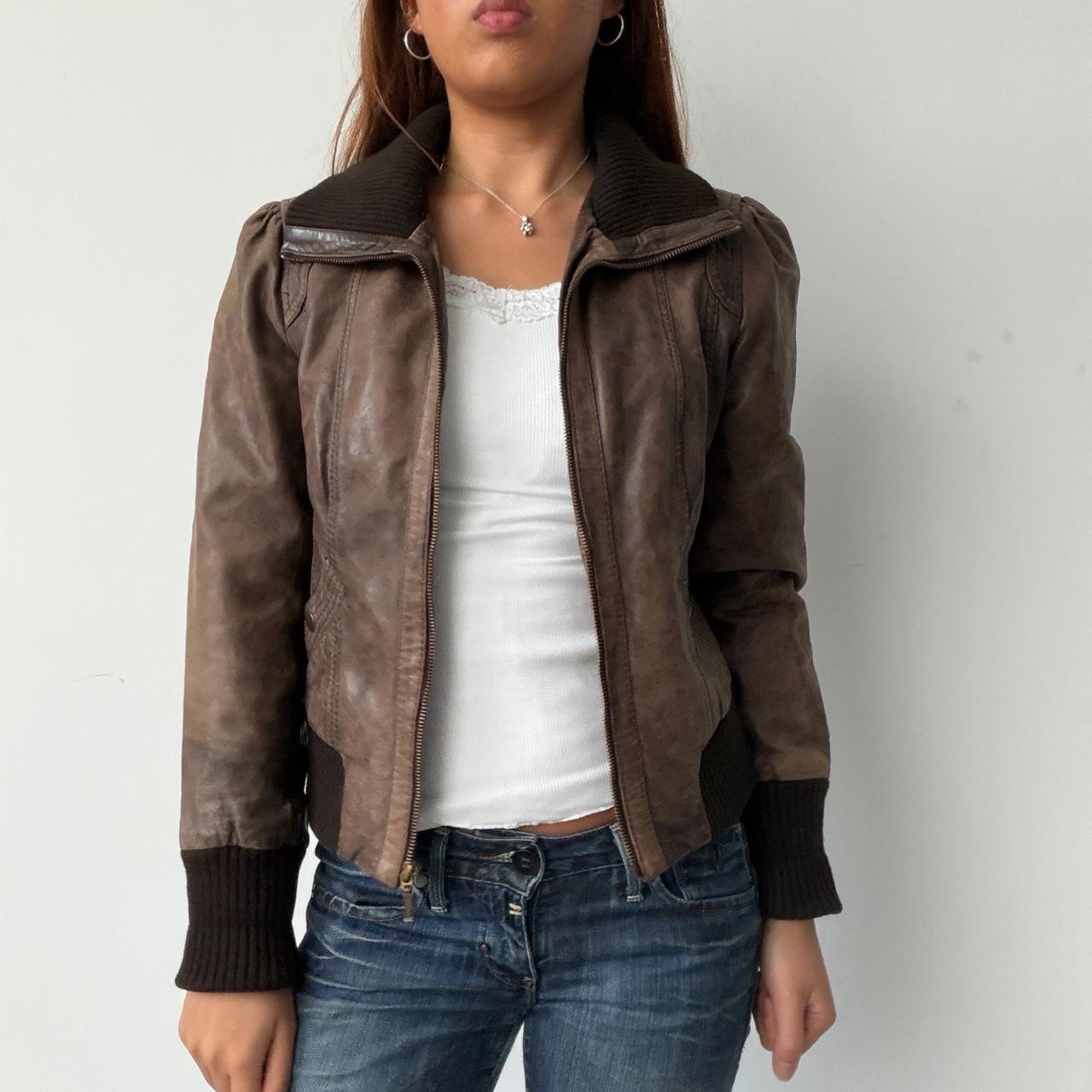 Vintage Brown Leather Jacket
