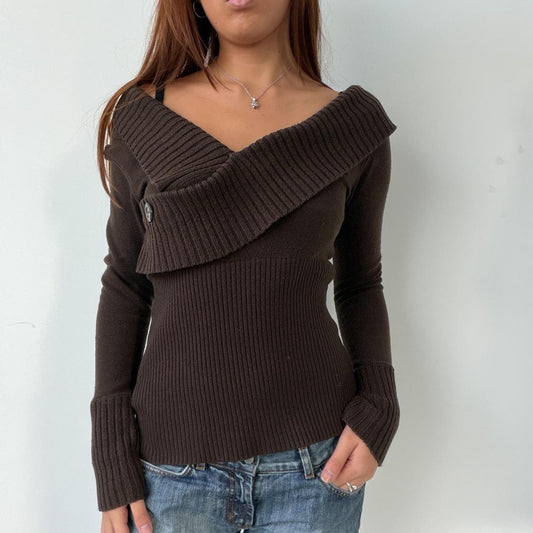 Vintage Brown Knit Jumper