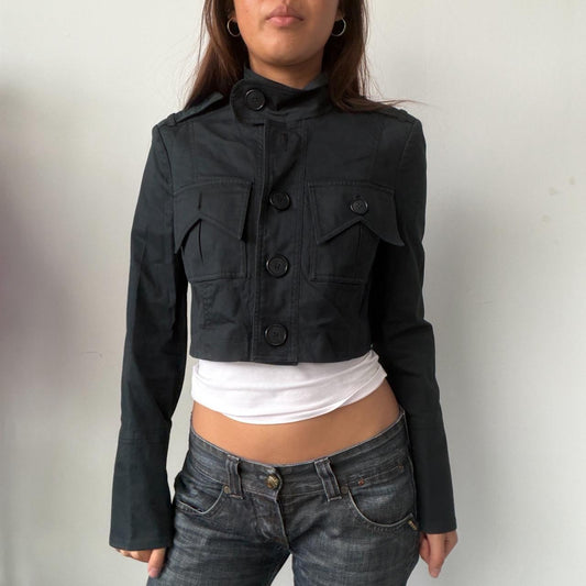 Vintage Black Button Up Jacket