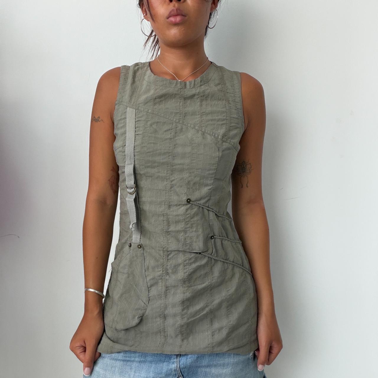 Vintage Khaki Utility Top