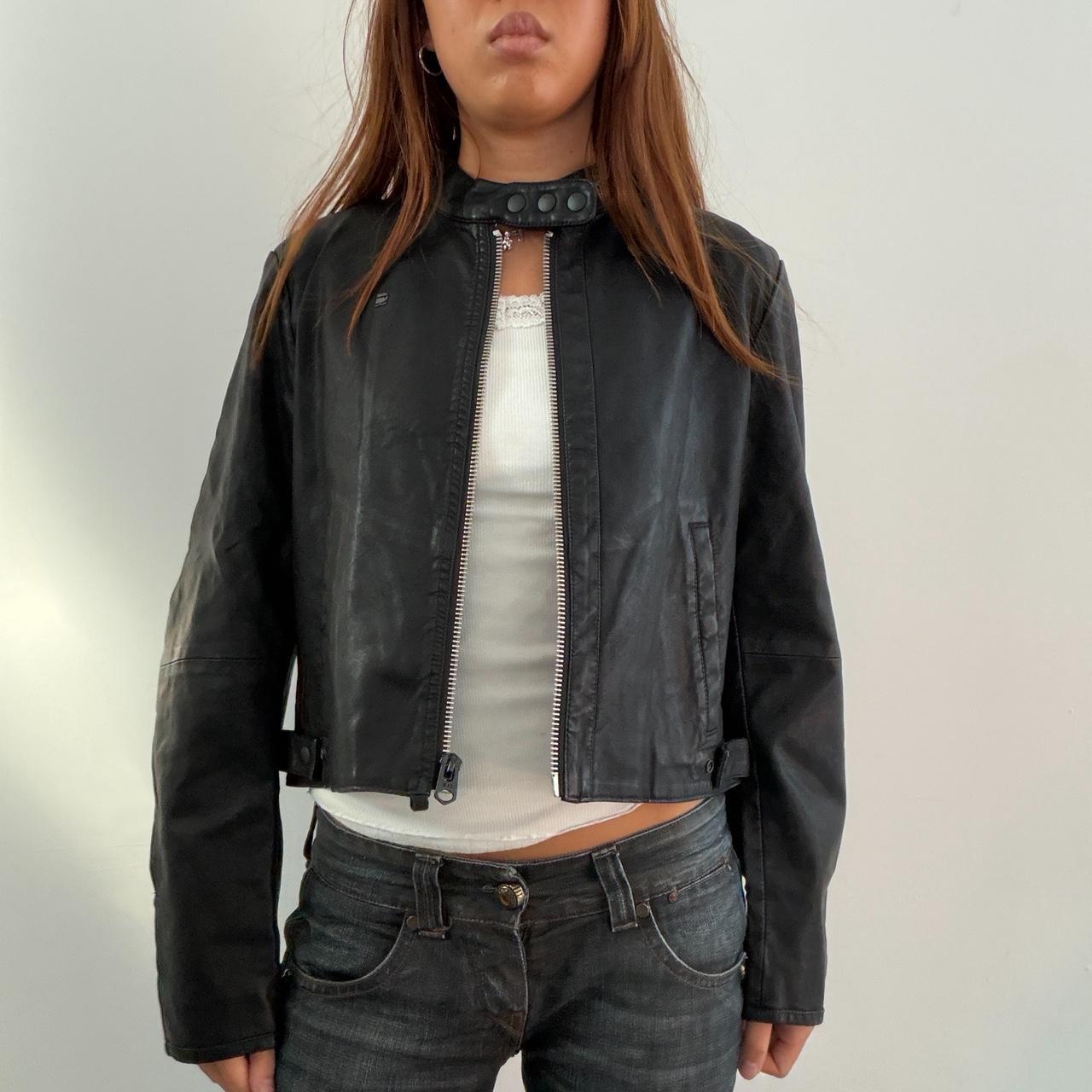 Vintage Black G STAR Leather Jacket