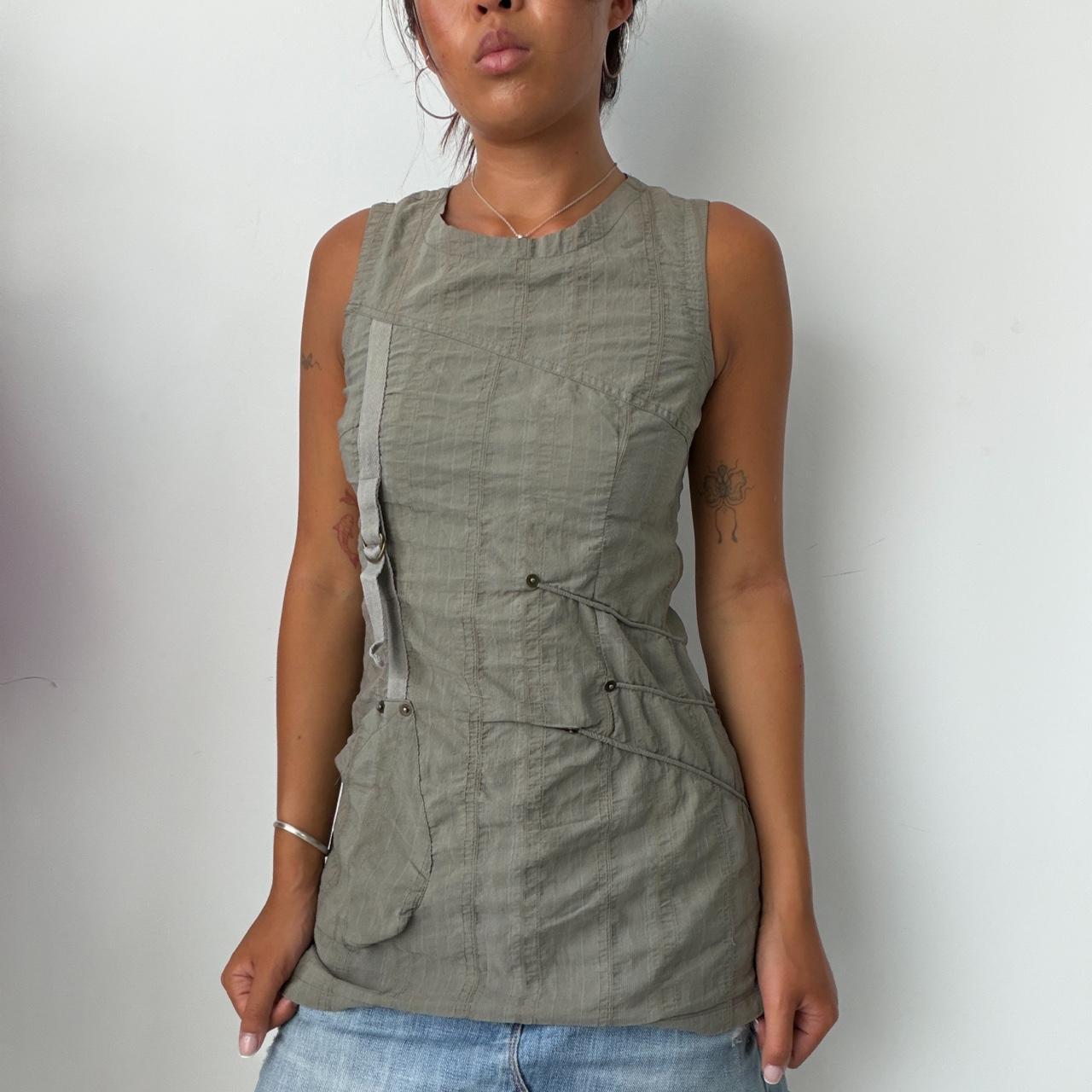 Vintage Khaki Utility Top