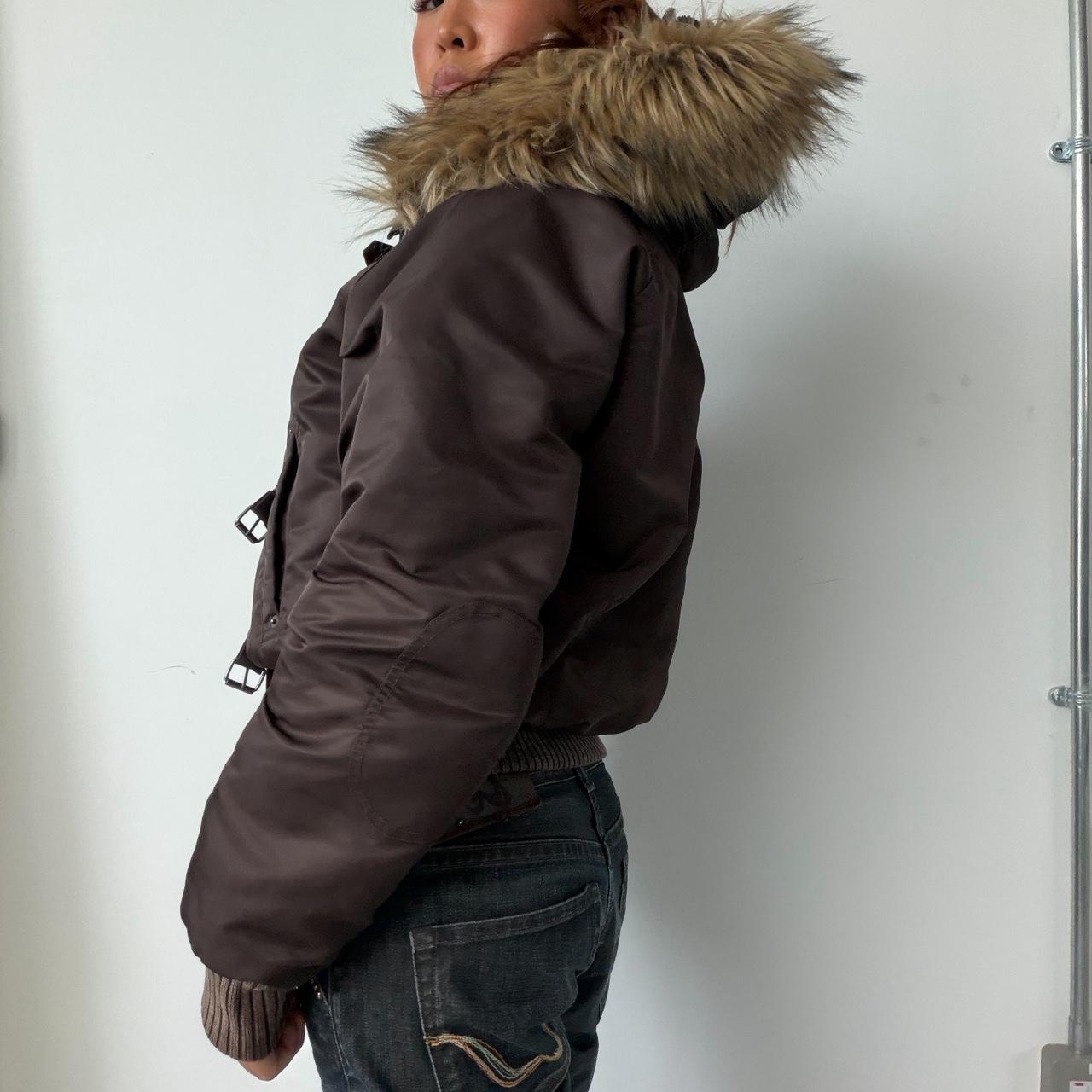 Vintage Brown Schott Jaded Aviator Jacket