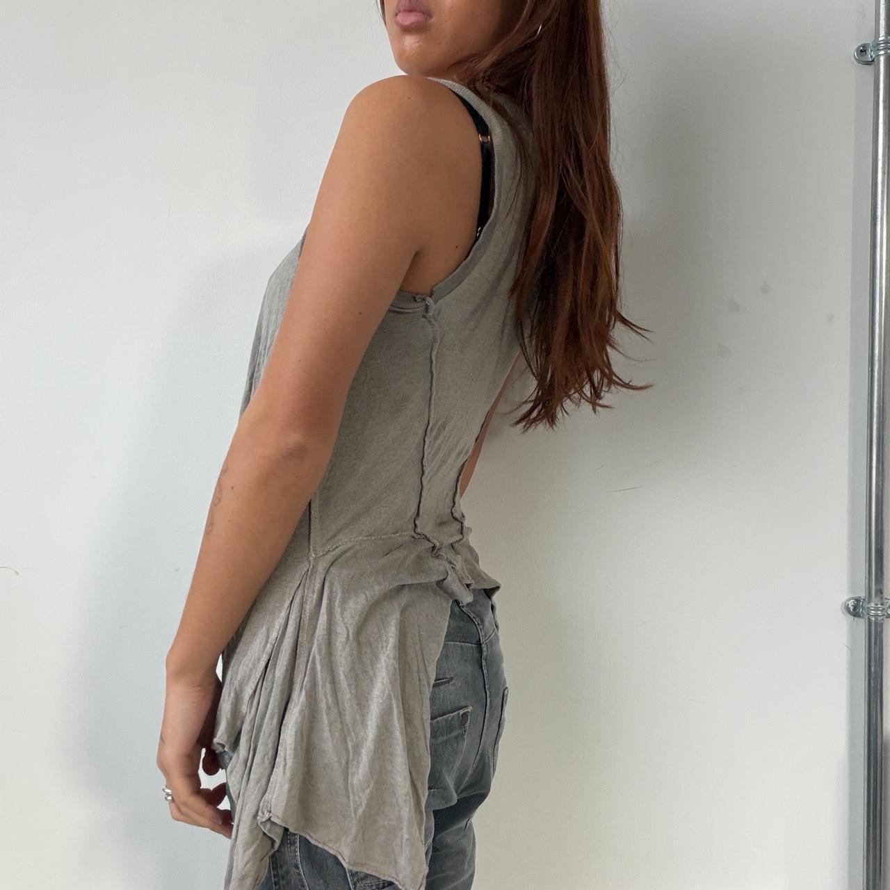 Vintage Beige Gathered Top