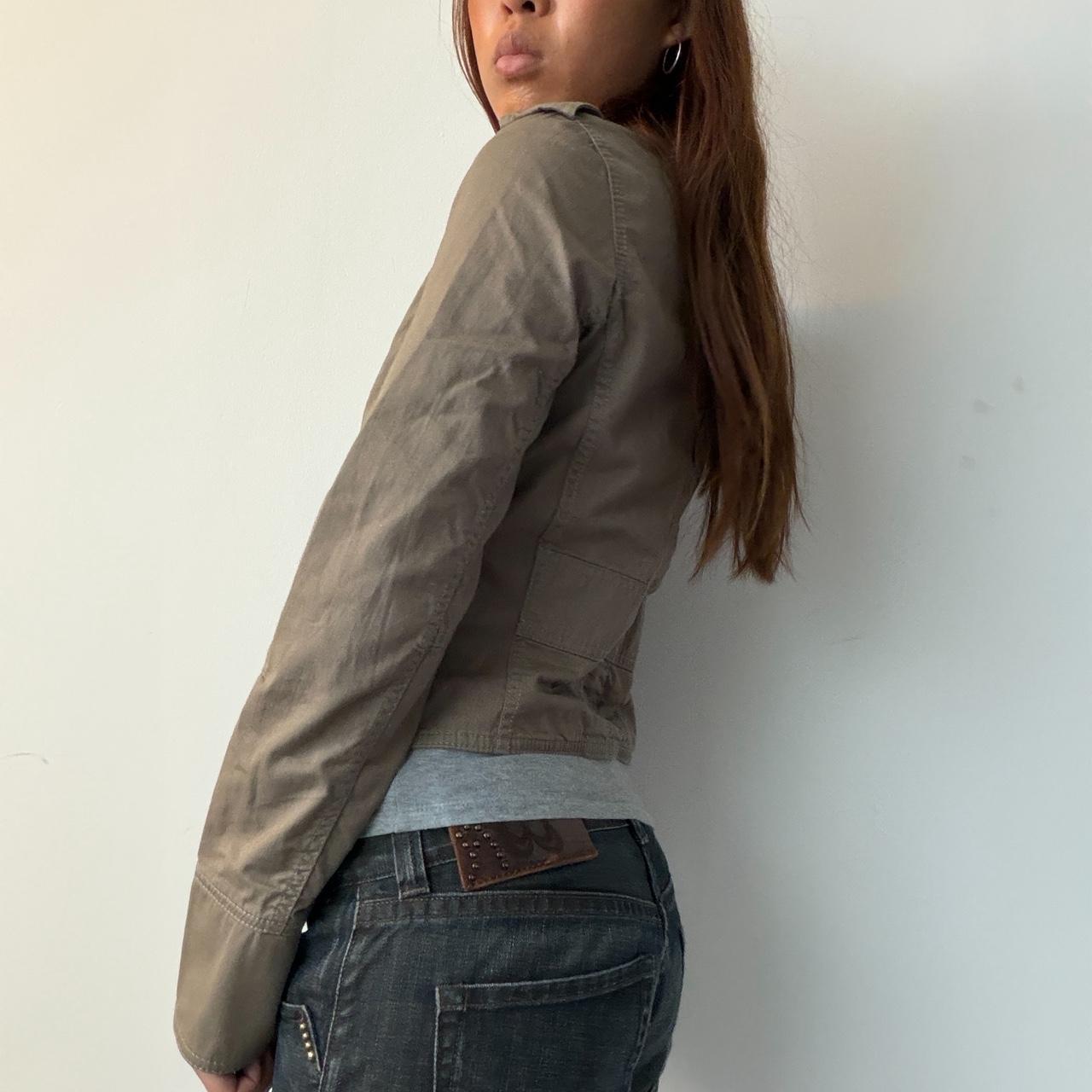 Vintage Beige Military Jacket