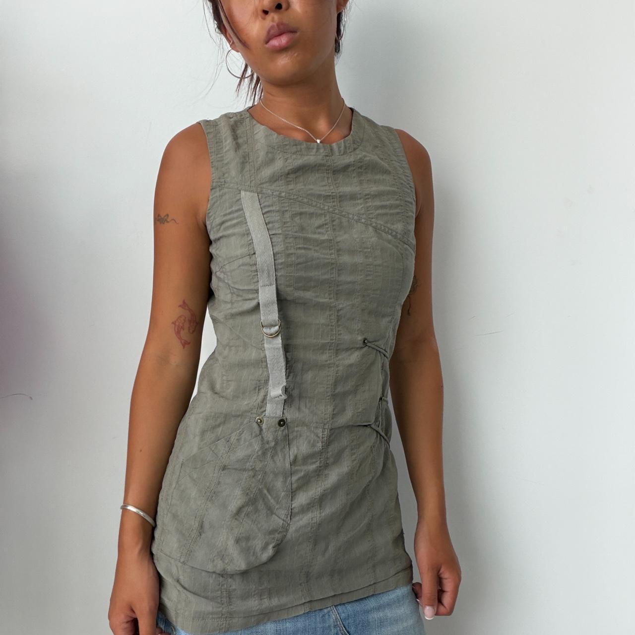 Vintage Khaki Utility Top